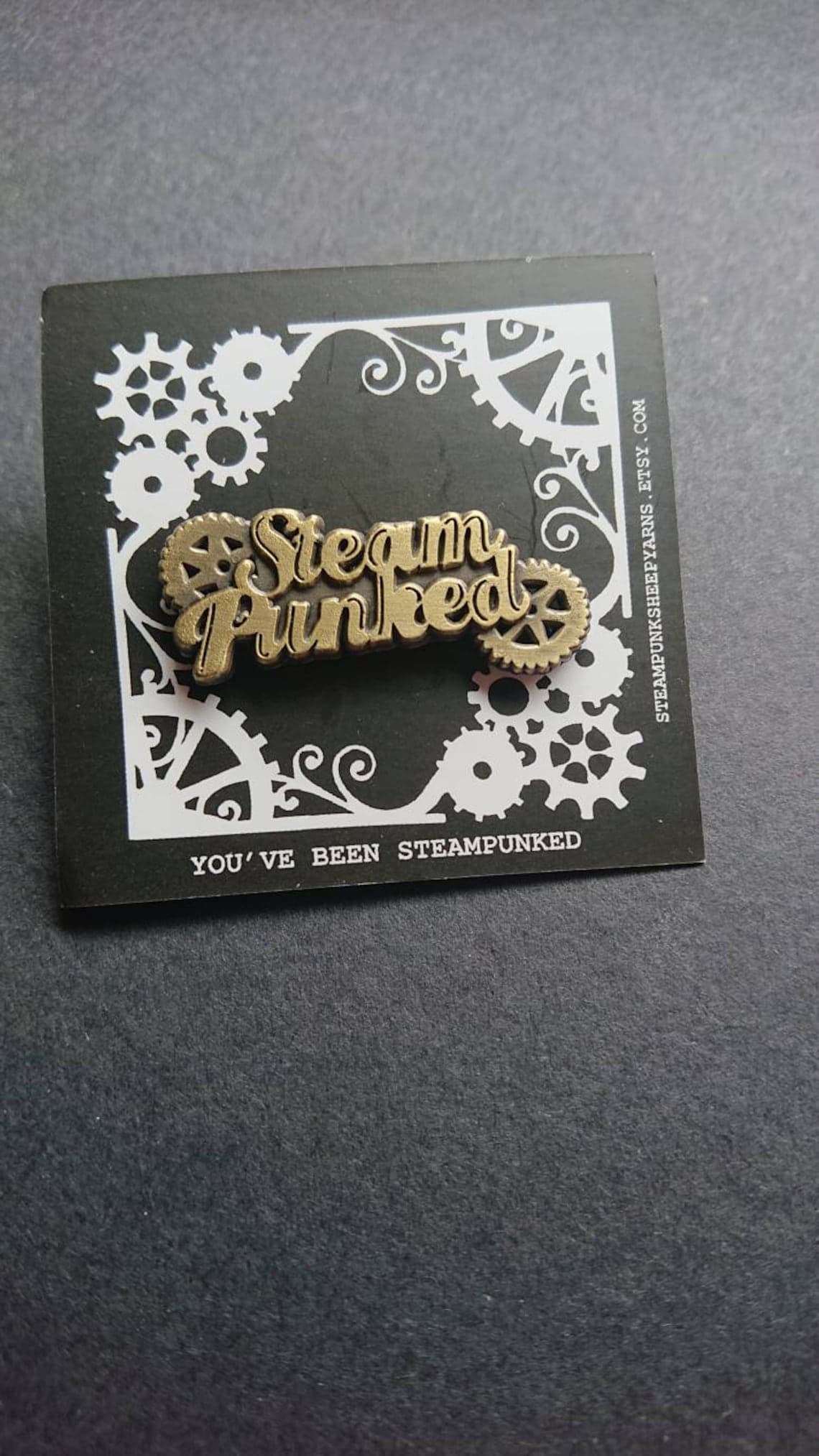 Steampunked Pin Badge